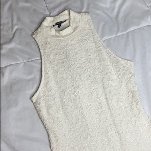 White flower pattern dress